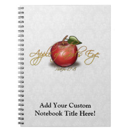 Apple av gud öga, kristen anteckningsbok med spiral