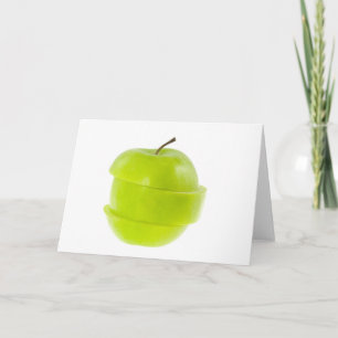 Äpple av segmenterad grönt kort