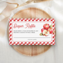 Äpple av våra ögon Baby Shower Blöja Lotteri