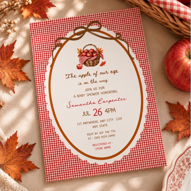 Äpple av våra ögon Fall Baby Shower Inbjudan (Skapare uppladdad)