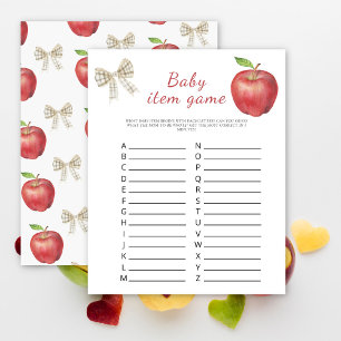 äpple - Baby Artikel Spel. Baby Shower Spel