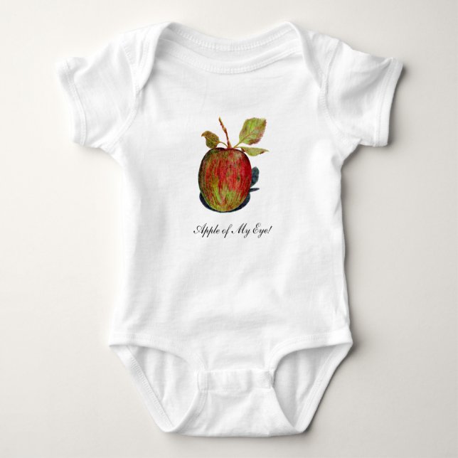 Apple Baby Bodykostym T Shirt (Framsida)