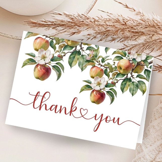 Apple Baby Shower Fall Foled - tackkort (Skapare uppladdad)