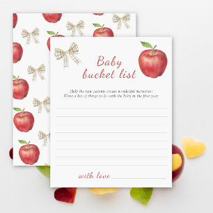 Apple babydusch - Baby-bucketlistspel