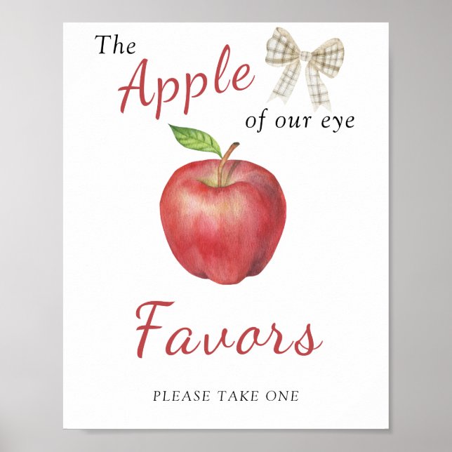Apple babydusch - Favoriter Poster (Framsidan)