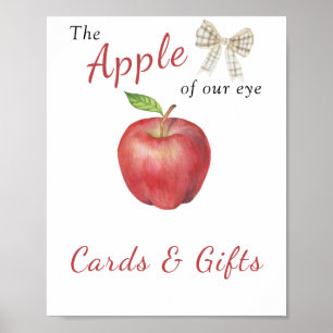 Apple babydusch - kort och presenter poster