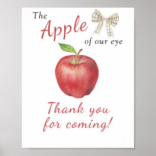 Apple babydusch - Tack för att du kom Poster