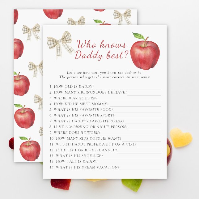 Apple babydusch Vem känner pappa bäst? (Skapare uppladdad)