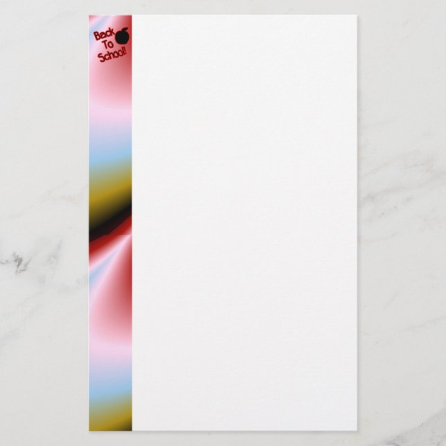 Äpple & Back to school - Brevpapper (Framsida)