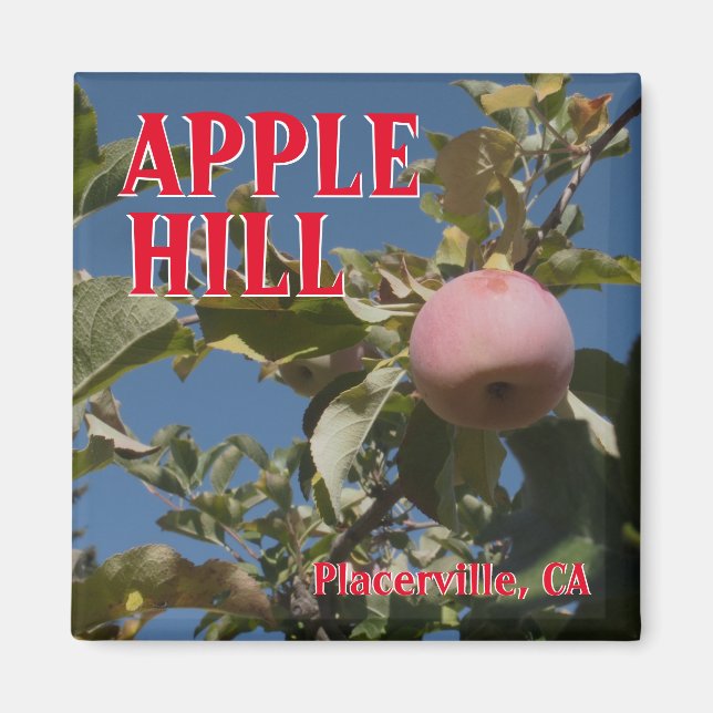Apple Backe Placerville Travel Magnet (Framsidan)