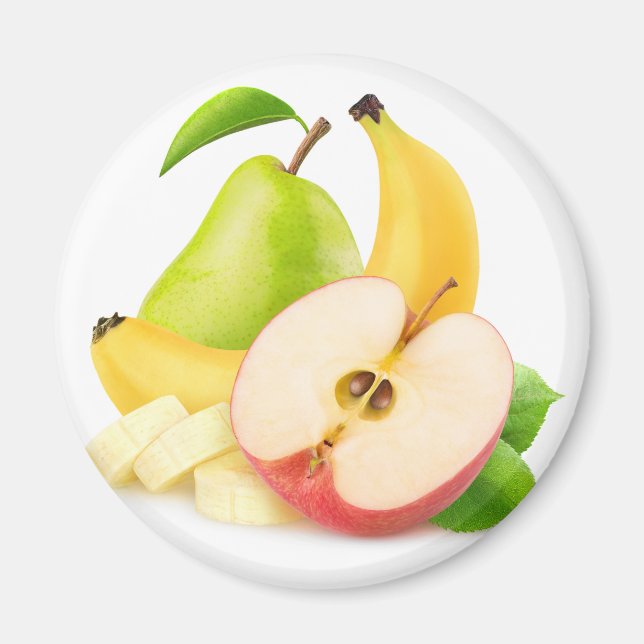Äpple, bananer och päron magnet (Framsidan)