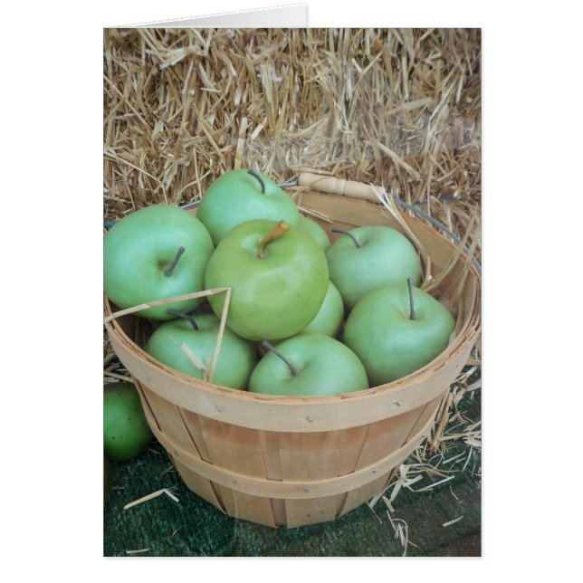 Apple Basket Hälsningskort (Framsidan)
