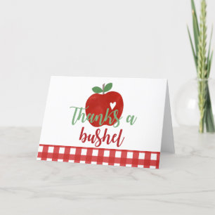Apple Birthday Tack en Bushel Kort