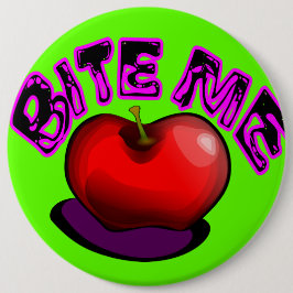 Apple BITE ME Nostalgisk Retro 90-talsnål Knapp