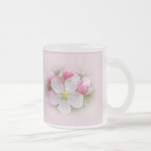 Apple-Blommar Frostad Glasmugg