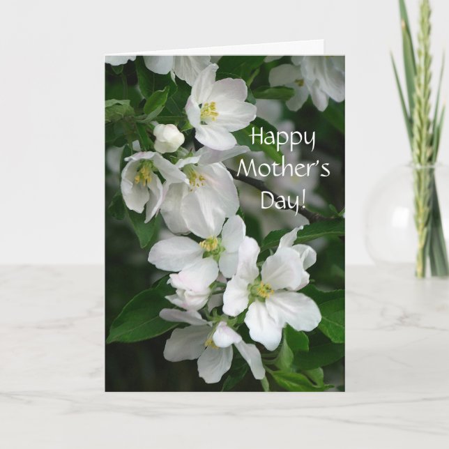 Apple Blommar Mors dag Card Kort (Framsida)