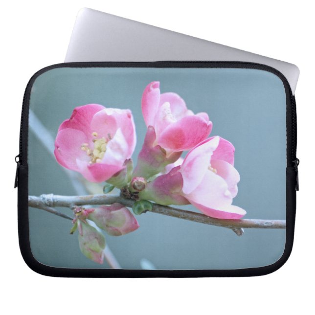 Apple-Blommar #P0358 Laptop sleeve (Framsidan)