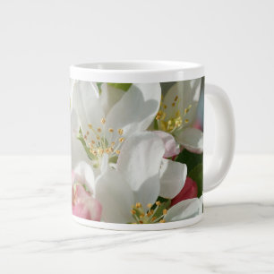 Apple Blommar Rosa & White Flowers Jumbo Mugg