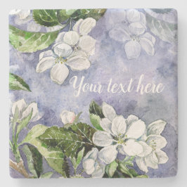 Äpple blommar Stone Underlägg