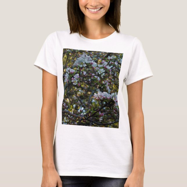 Apple blommar t shirt (Framsida)