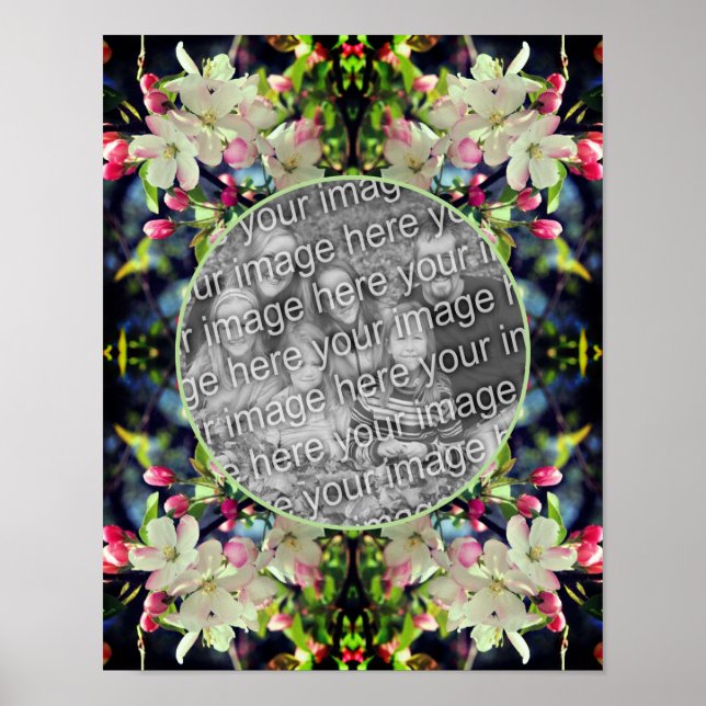 Apple Blommars Ram Skapar ditt eget foto Poster (Framsidan)