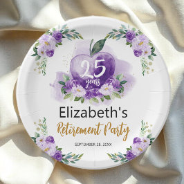 Apple Blommigt Teacher Pension Party