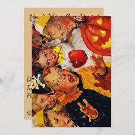 Apple Bobkanske Dangers - Funny Halloween-Dekorati Inbjudningar