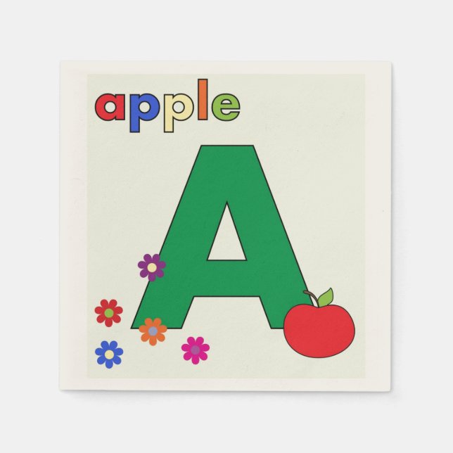 Apple Brev A Napkin Pappersservett (Framsidan)