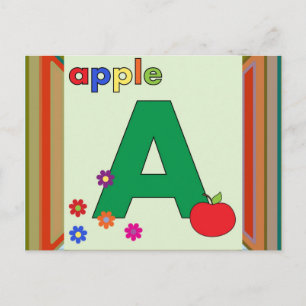 Äpple Brev A Vykort