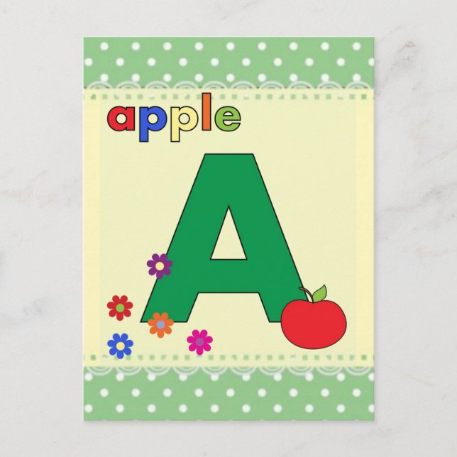 Äpple Brev A Vykort (Framsida)
