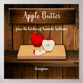 Apple Butter Rustic Poster