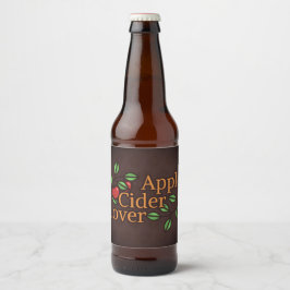 Äpple Cider Älskare Ölflaska Etikett