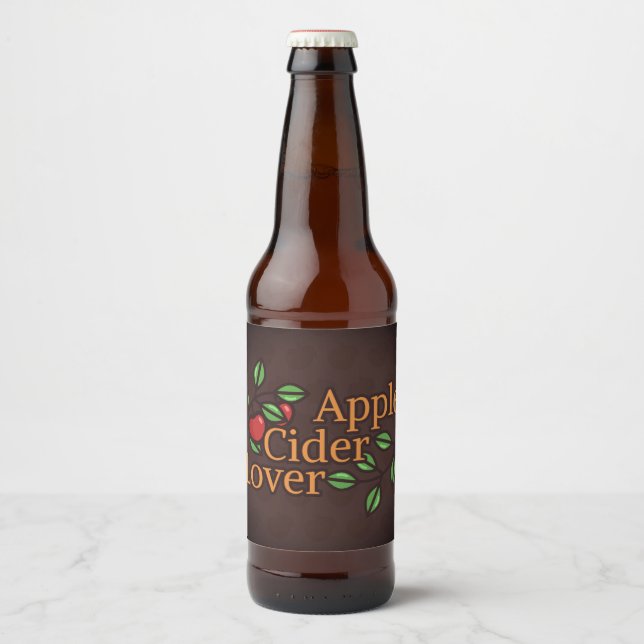 Äpple Cider Älskare Ölflaska Etikett (Framsida)