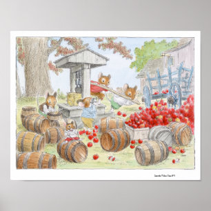 Apple Cider Harvesting Mce Print by Wallace Tripp Poster