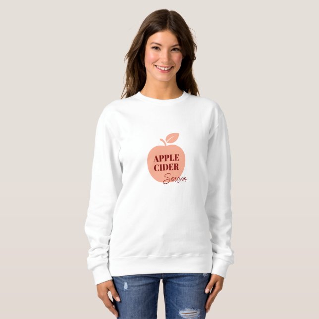 Apple Cider Women's T-Shirt – Cozy Autumn Minimal  (Hel framsida)