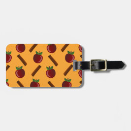 Apple Cinnamon Mönster Bagagebricka