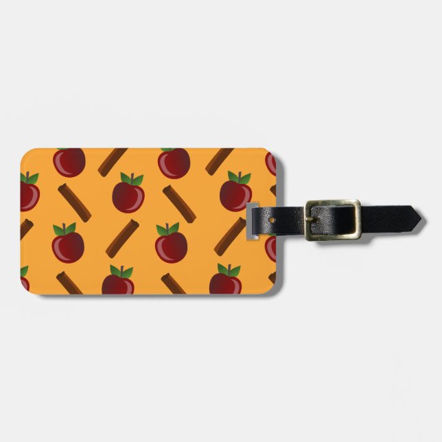 Apple Cinnamon Mönster Bagagebricka (Horisontell Framsida)