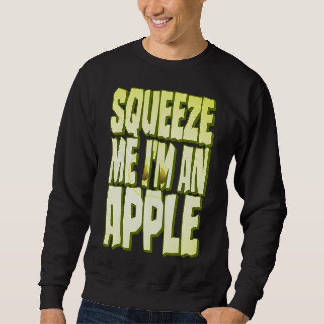 Apple Costume Funny Halloween Fresh Fruit Segce Sq Lång Ärmad Tröja (Framsida)