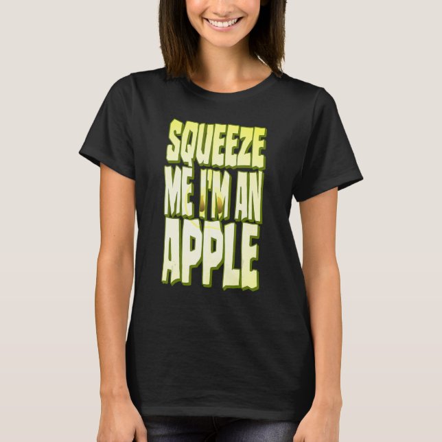 Apple Costume Halloween Fresh Fruit Segce Squeeze T Shirt (Framsida)