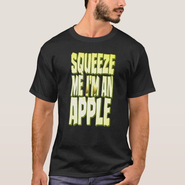 Apple Costume Halloween Fresh Fruit Segce Squeeze T Shirt (Framsida)