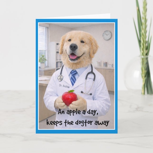 Apple + Cute Get Well Card  AB-2 Kort (Framsida)