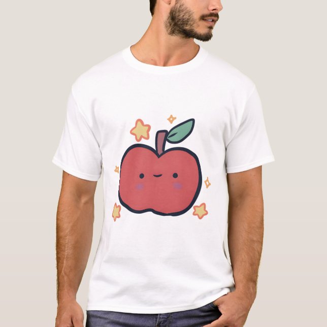 Apple Delight � Cute Animal Art T Shirt (Framsida)