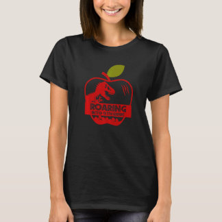 Apple Dinosaur Back To School Roaring Into 4th Gra T Shirt