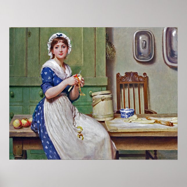 Apple Dumplings ~ George Dunlop Leslie 1835-1921 Poster (Framsidan)