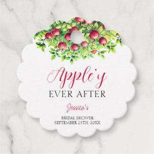 Äpple Efter Äpple Bröllopsdusch Gåvor Etiketter