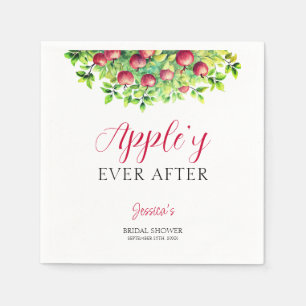 Äpple Efter Äpple Bröllopsdusch Pappersservett