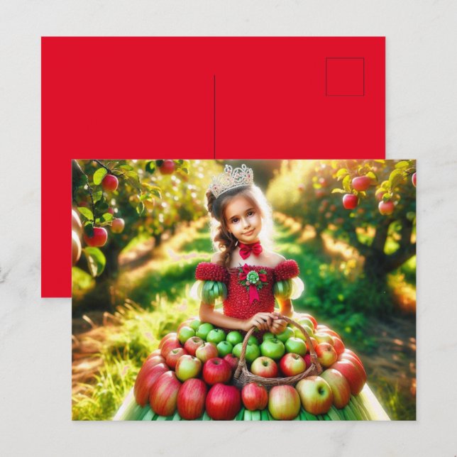 Apple Fairy Vykort (Fram/baksida)