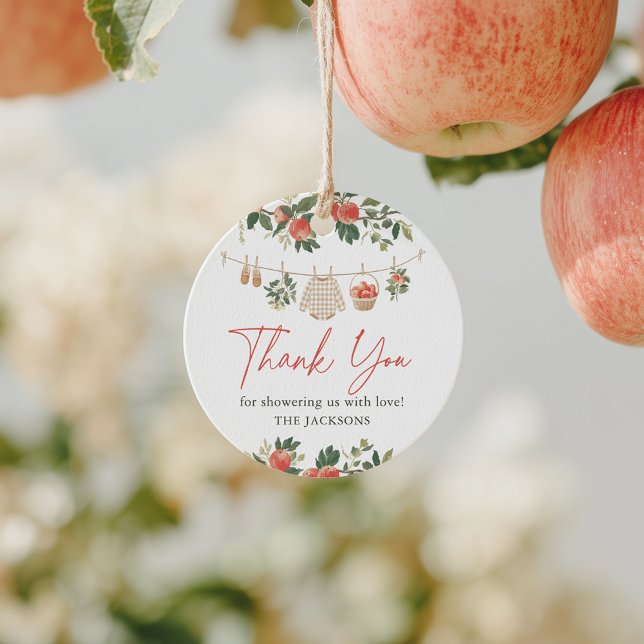 Apple Fall Baby Shower Gåvor Etiketter (Skapare uppladdad)