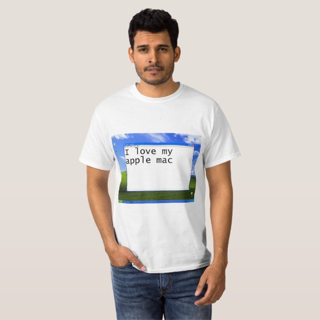 Apple fanboyskjorta t-shirt (Hel framsida)