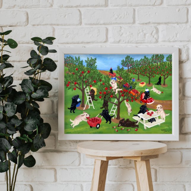 Apple Farm Labradors Artwork Poster (Skapare uppladdad)